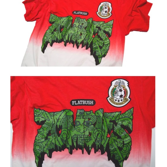 NEW Flatbush Zombies Azteca Dip Dye 2 T-Shirt - Picture 3 of 4
